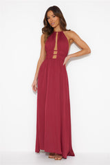 In The Maldives Maxi Dress Wine