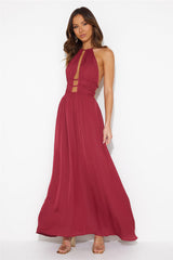 In The Maldives Maxi Dress Wine