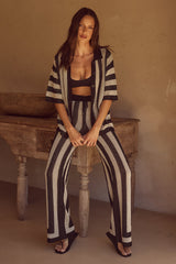 Ziggy Pant - Black/Sand