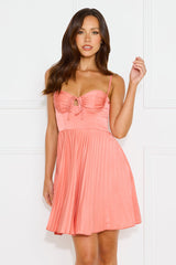 Sparkling Adventure Satin Mini Dress Rose