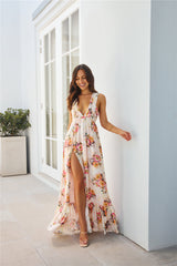 Wildflower Wonders Maxi Dress Orange