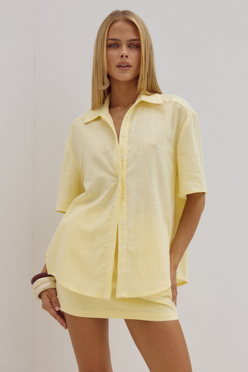 ADELYN SHIRT - LEMON