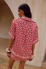 Alara Mini Skirt - Alara Red