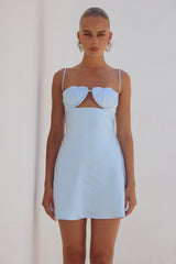 Cherish Mini Dress - Sky Blue