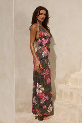 Halston Halter Maxi Dress - Catarina Black