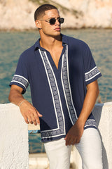Jacob Shirt - Navy/White