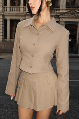 Endless Pleated Skort Sage