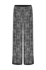 Moda Straight Leg Lace Pant - Black