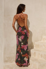Monet Cross Back Maxi Dress - Catarina Black