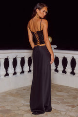Nessa Sequin Top - Black