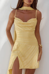Paige Scoop Neck Mini Dress - Mango