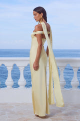 Raphaella Off Shoulder Maxi Dress - Buttermilk