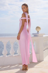 Raphaella Off Shoulder Maxi Dress - Petal