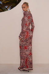 Sienna Maxi Skirt - Brodie Red