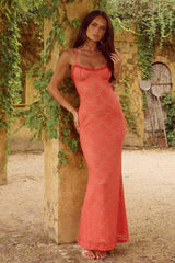 TASMIN MAXI DRESS - CORAL