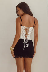 Valerie Lace Mini Skirt - Black