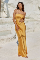 Melrose Strapless  Dress - Orange