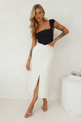 Mango Magic Crop Top Black