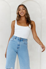 BASE Everyday Staple Singlet Top Classic White